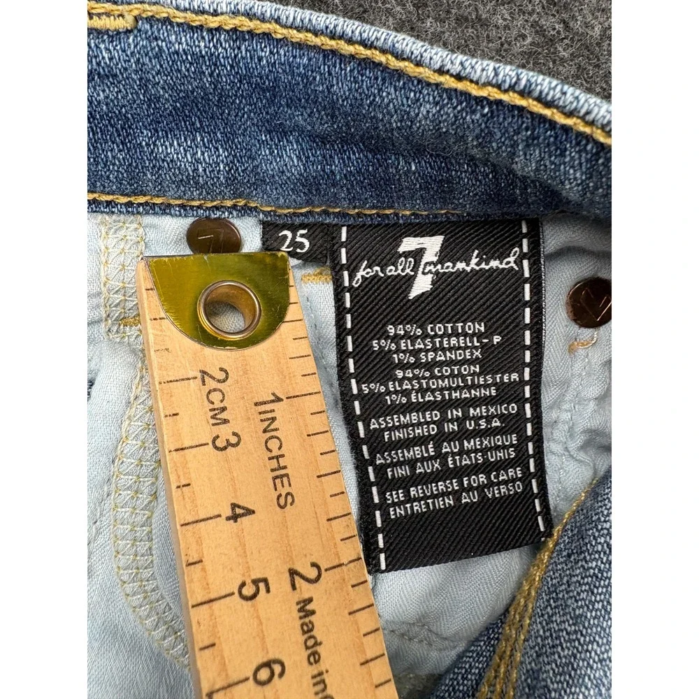 7 For All Mankind Light Blue Flared Jeans